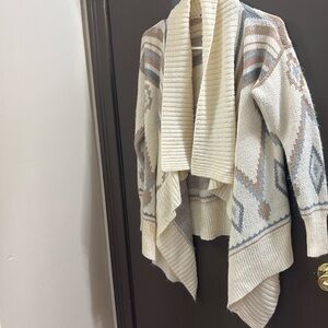 Boho chic layered cardigan